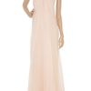 Alexander Mcqueen Draped Silkchiffon Gown in Pink (rose) - Lyst