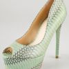 B Brian Atwood Bambola Snake Pumps in Green (mint) - Lyst