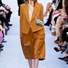 Chloé Fall 2012 Baggy Leather Midi Skirt in Brown - Lyst