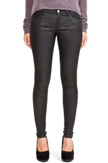 Current/Elliott Leather Pant in Emerald - Lyst