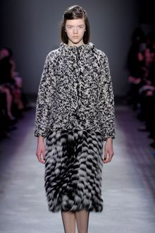 Giambattista Valli Fall 2012 Wool Blend Thick Knit Cardigan  - Lyst