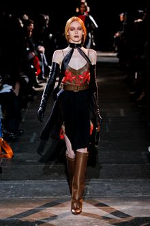 Givenchy Fall 2012 Black Thin Satin Tie - Lyst