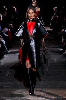 Givenchy Fall 2012 Black Coat Reversed In Red With Kimono Sleeves - Lyst