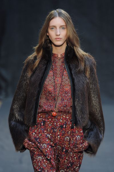 Hermes Fall 2012 Fur Jacket in Brown - Lyst