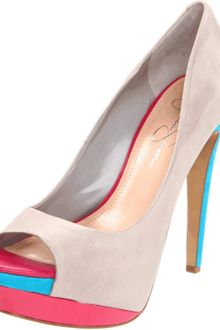 Jessica Simpson Womens Sheri Open Toe Pump - Lyst