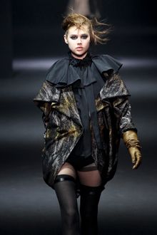 John Galliano Fall 2012 Ruffle Neck Blouse - Lyst