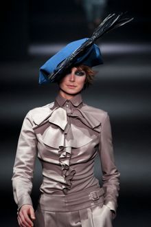 John Galliano Fall 2012 Blouse with Ruffle Detail - Lyst