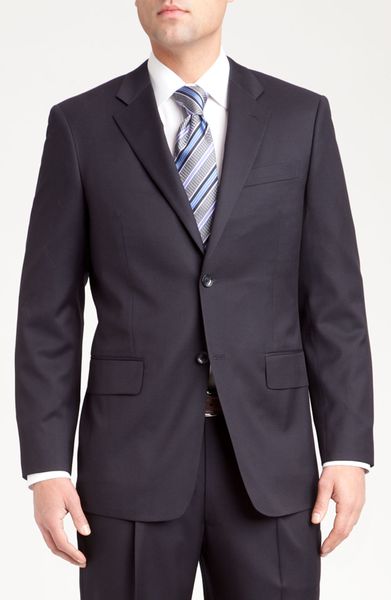 John W. NordstromÂ® Travel Wool Suit in Blue for Men (navy) | Lyst