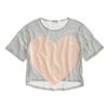 Laugh Cry Repeat  Heart Tee in Gray (grey nude) - Lyst