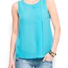 Mango Sheer Top in Blue (a1) - Lyst
