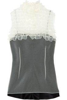 Marc Jacobs Ruffled Organza Top - Lyst