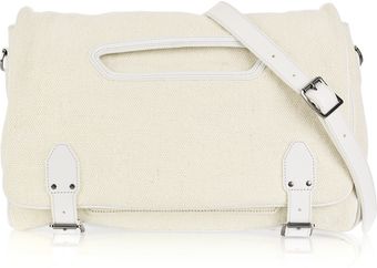 Theyskens' Theory Canapa Leather-trimmed Woven Satchel - Lyst