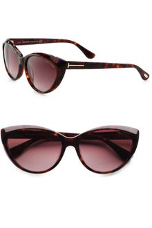 Tom Ford Classic Plastic Cateye Sunglasses - Lyst