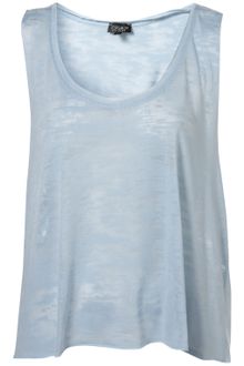 Topshop Burnout Low Armhole Vest - Lyst