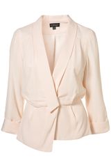 Topshop Crepe Unstructured Jacket