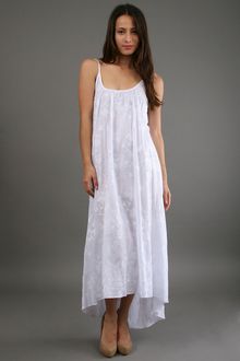 Tysa Flamingo Dress in White Embroidery 30% Off - Lyst