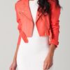 Veda Matisse Leather Jacket in Pink (coral) - Lyst