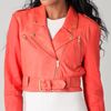 Veda Matisse Leather Jacket in Pink (coral) - Lyst