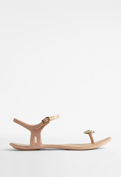 Vivienne Westwood Nude Melissa Jelly Button Sandal in Beige (nude) - Lyst