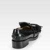 Acne Leather Oversized Tassel Loafers in Black - Lyst