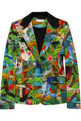 Altuzarra Finch Tropical-print Cotton-blend Blazer