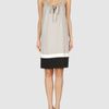 Alysi Short Dress in Gray (grey) - Lyst