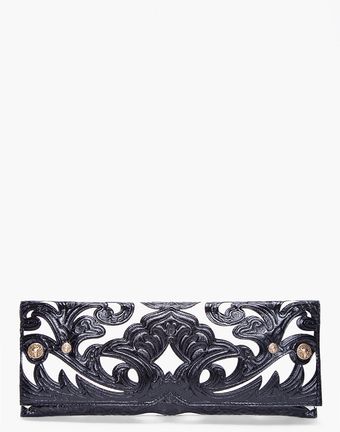 Balmain Black Marie Embossed Clutch - Lyst