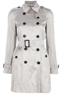 Burberry Double Breasted Trench Coat - Lyst