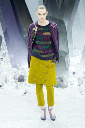 Chanel Fall 2012 Yellow Leggings - Lyst