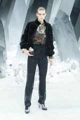 Chanel Fall 2012 Fur Cubist Embossed Jacket  