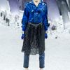 Chanel Fall 2012 Metallic Crystal Shard Blouse  in Blue - Lyst