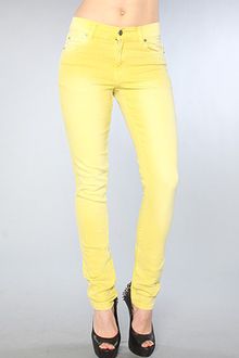 Cheap Monday The Tight Jean in Washed Yellow - Lyst