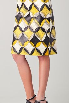 Derek Lam Peg Skirt With Leather Trim - Lyst