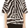 Giambattista Valli Reversible ZebraPrint Goat Hair Coat in Animal (zebra) - Lyst