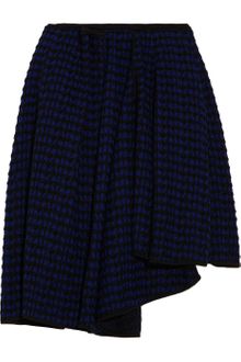 Jil Sander Asymmetric Ruffled Textured Woven Skirt - Lyst