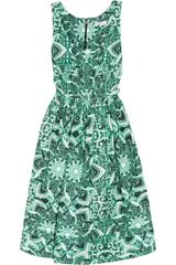 Jonathan Saunders Yvie Printed Cotton-blend Twill Dress