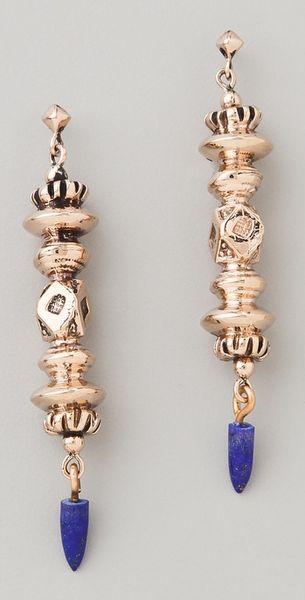 Pamela Love Totem Earrings in Gold (bronze) - Lyst