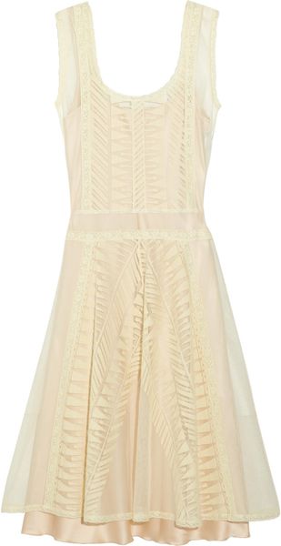 Philosophy di Alberta Ferretti Lace and Cotton-tulle Dress - Lyst