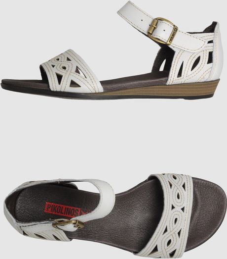 Pikolinos Highheeled Sandals in Beige (cocoa) - Lyst