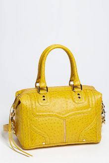 Rebecca Minkoff Mab - Mini Ostrich Embossed Bombe Satchel - Lyst