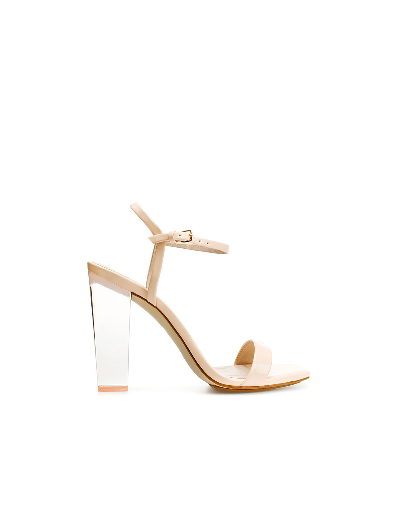 zara pink sandals
