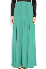 Antik Batik Jane Pleated Silk-crepe Maxi Skirt