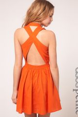 ASOS Collection Asos Petite Exclusive Cross Back Full Skirted Sun Dress