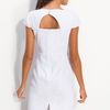 Calvin Klein Cap Sleeve Cotton Jacquard Dress in White - Lyst