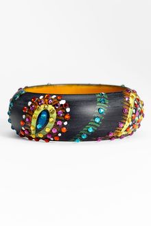 Cara Accessories Medium Painted Paisley Bangle - Lyst