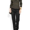 Gucci Metallic Striped Openknit Sweater in Black - Lyst