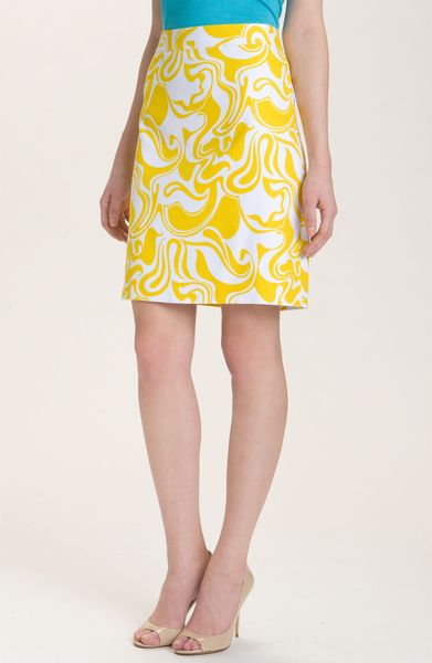 Kate Spade Judy Skirt in Yellow (lemon twist) - Lyst