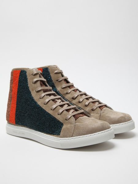 Marc Jacobs Mens Beaded High Top in Brown for Men (beige) - Lyst