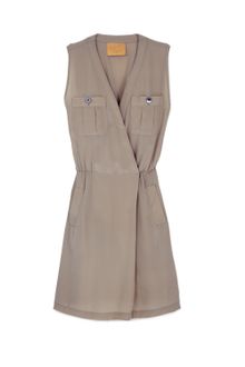 Steven Alan Onyx Wrap Dress Solid Cdc - Lyst