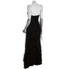 Alberto Makali Black Feathered Tulle with Beading Strapless Gown in Black - Lyst
